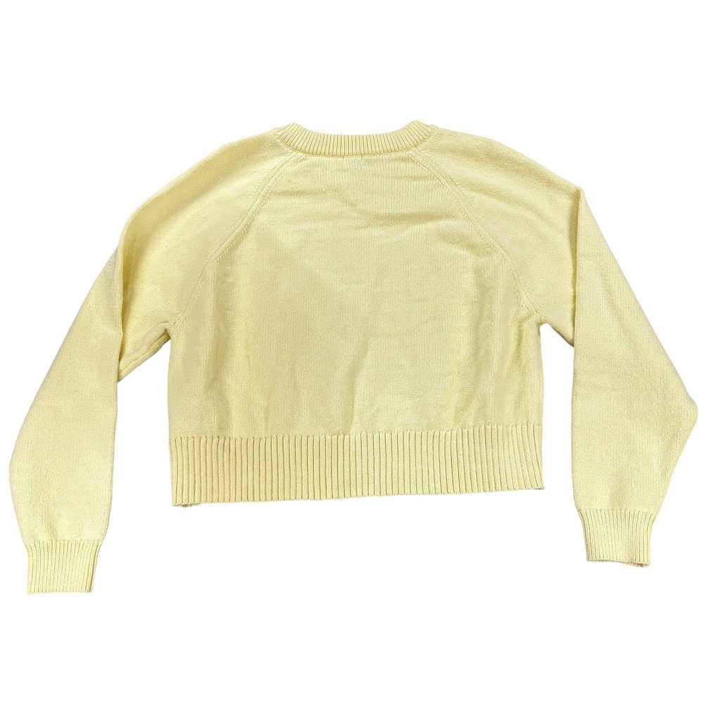 A New Day Women's M Ribbed Knit V-Neck Cropped Sweater